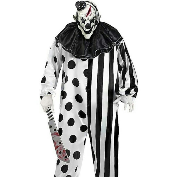 Spirit Accessories Adult Killer Clown One Piece Costume New